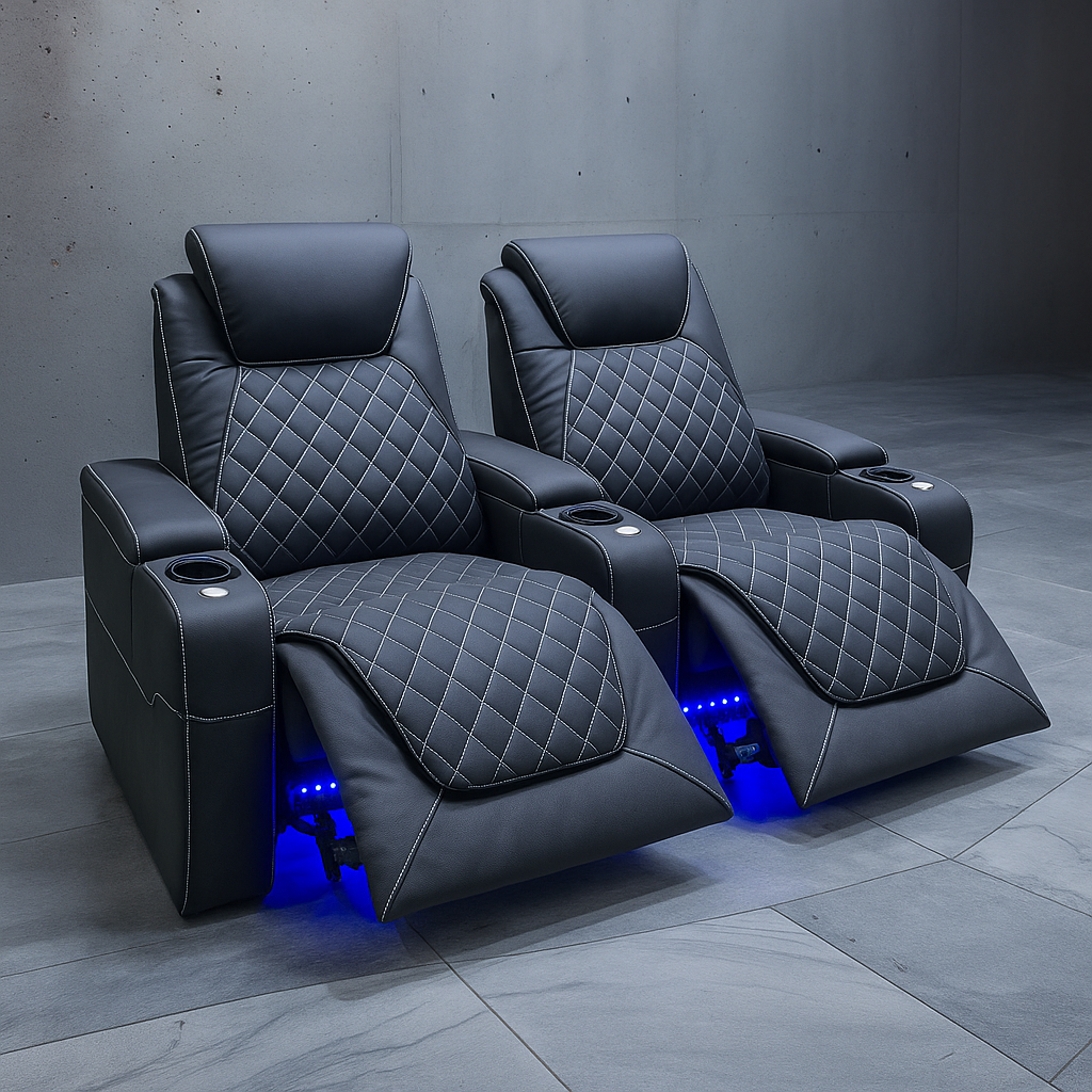 ObsidianCrest Diamond Recliner Pair